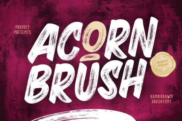 Acorn Brush: A Bold Handwritten Typeface for Creative Branding