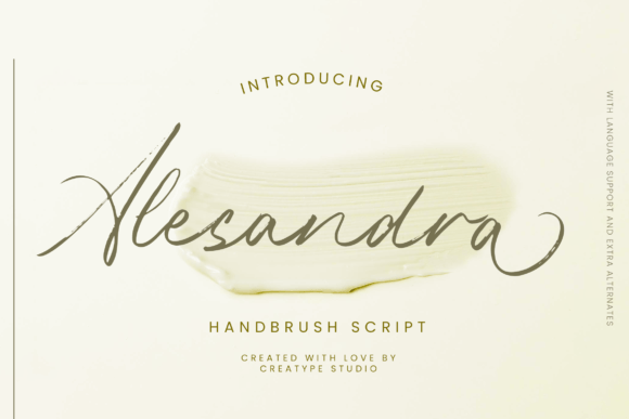 Alesandra Font: A Modern Script for Crafting and Design