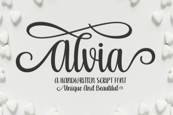 Alvia Font: A Beautiful Script for Creative Makers