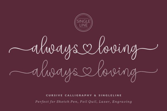 Always Loving Font: A Handwritten Typeface for Heartfelt Creations