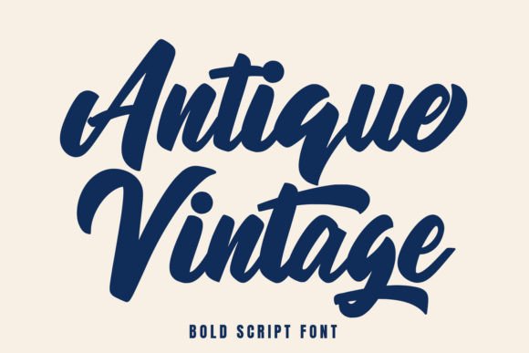 Antique Vintage Font: A Bold Script for Memorable Branding