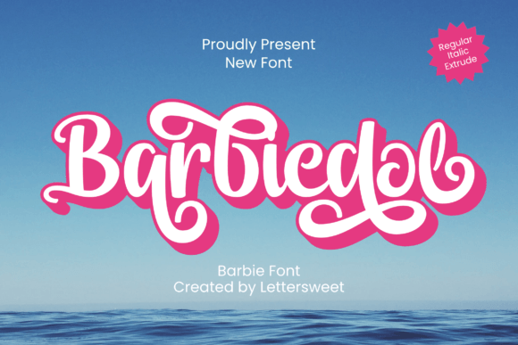 Barbiedol Font: A Script Typeface That Elevates Brand Visuals