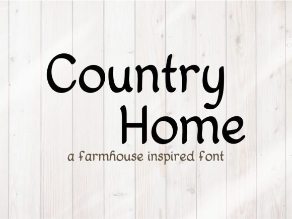Country Home Font: A Handwritten Typeface for Memorable Branding