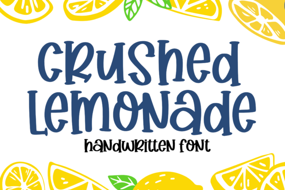 Crushed Lemonade: A Handwritten Font for Editorial Elegance