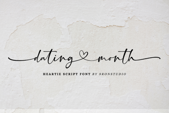 Dating Month: A Romantic Typeface for Editorial Design