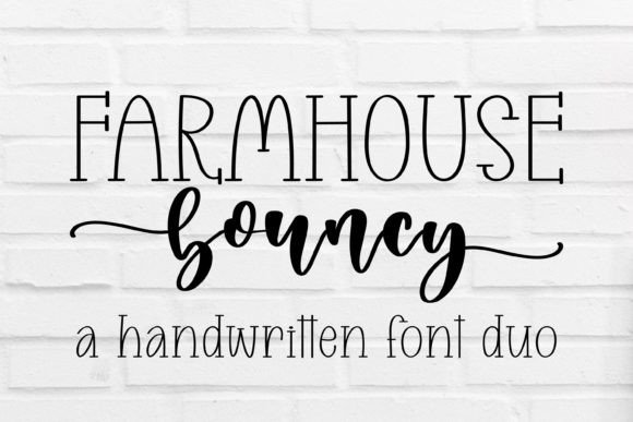 Farmhouse Bouncy: A Handwritten Typeface for Memorable Branding