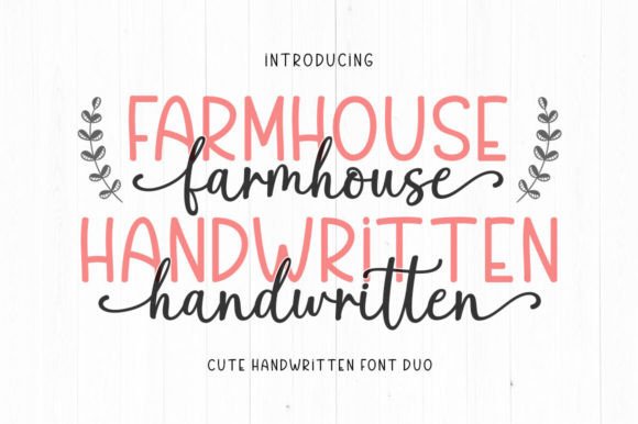 Farmhouse Handwritten: A Versatile Font Duo for Modern Web Design