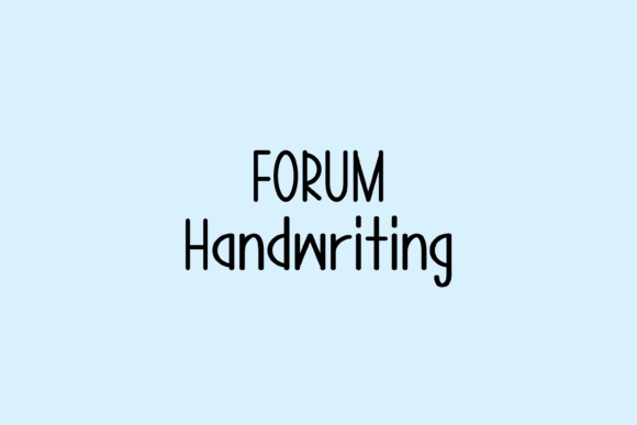 Forum Font: A Whimsical Script for Real-World Branding Projects