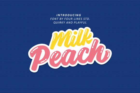 Milk Peach Font: A Playful Typeface for a Polished Brand