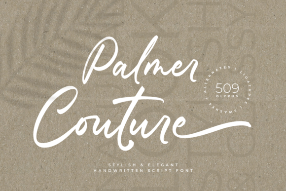 Palmer Couture Font: A Sophisticated Typeface for Makers
