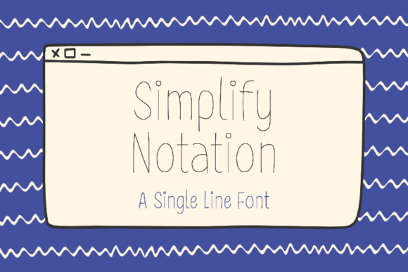 Simplify Notation: A Modern Script Font for Editorial Design