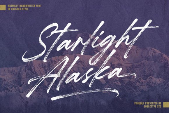 Starlight Alaska: A Handwritten Typeface for Editorial Elegance