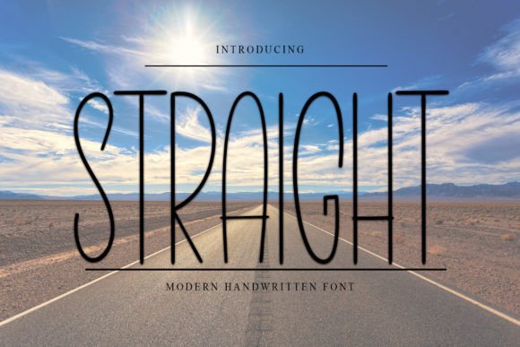 Straight Font: A Modern Handwritten Typeface for Web Design