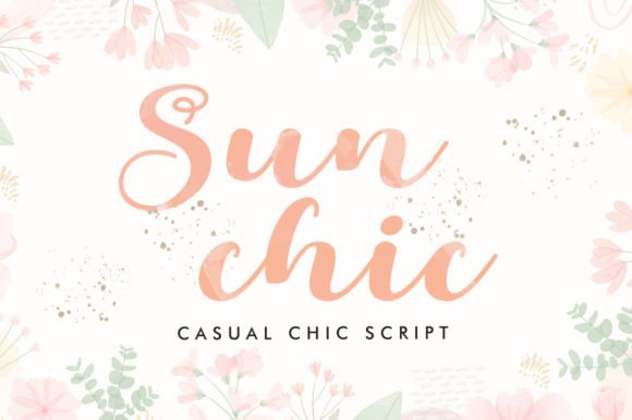Sunchic: A Bold Script Font That Brings Your Handmade Creations to Life