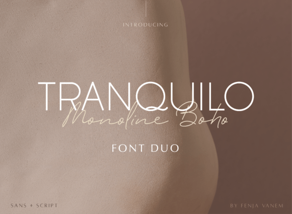 Tranquilo Monoline Boho: A Typeface That Elevates Digital Design