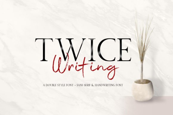 Twice Writing: A Polished Typeface for Branding That Stands Out